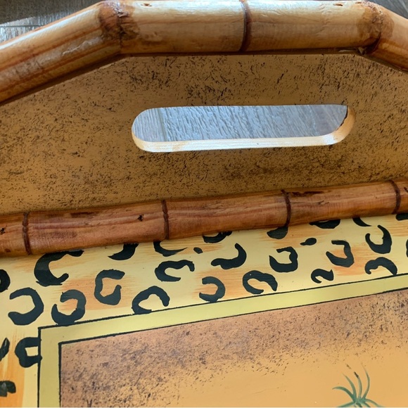 Elephant Design Bamboo Tray - Picture 9 of 12